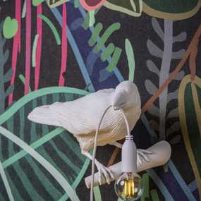 Bird Looking Outdoor Wall Sconce