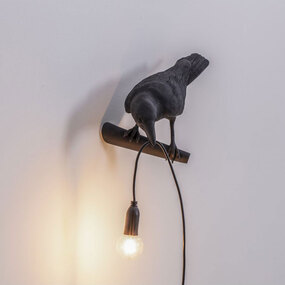 Bird Looking Plug-in Wall Sconce