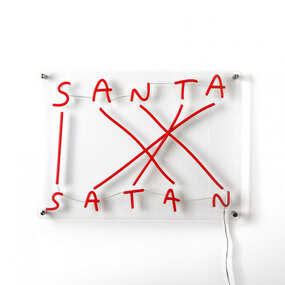 Santa Satan Plug-in Wall Sconce