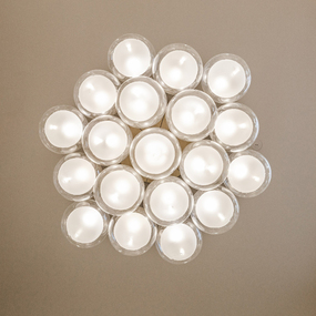 Kadur Frost 19-Light Cluster Chandelier