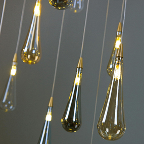 Raindrop Linear Chandelier