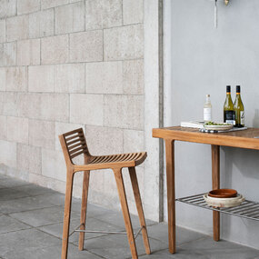 Rib Outdoor Bar Chair