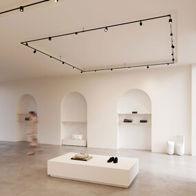 Suspenders Path Square Chandelier with Cylinders by SONNEMAN - A Way of Light