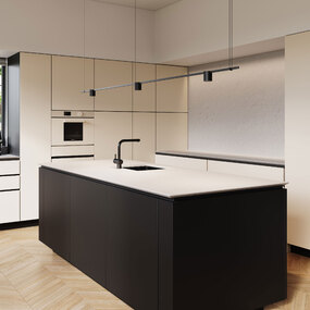 Suspenders Linear Pendant with Direct Mount Cylinder Lights