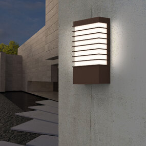 Tawa Wide Outdoor Wall Sconce