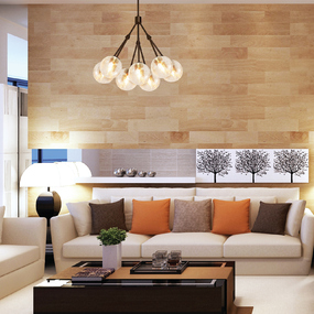 Stilt Crackle Chandelier