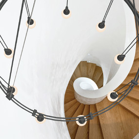 Suspenders Ring Pendant with Balls by SONNEMAN - A Way of Light