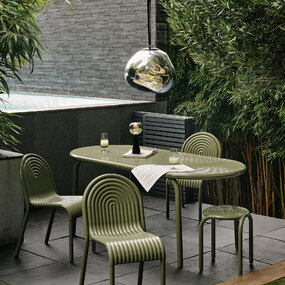 Groove Outdoor Stool