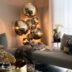 Mirror Ball Chandelier LED Floor Lamp
