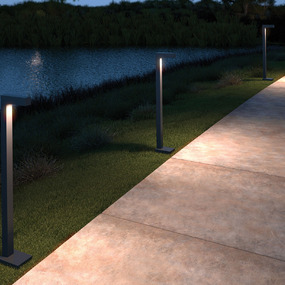 Strut Outdoor Bollard Light 120V by Visual Comfort Architectural