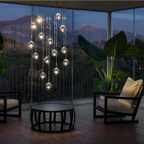 Mizu Rectangular Multi Light Pendant