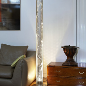 Spiral Column Floor Lamp by Vide Creation Paris