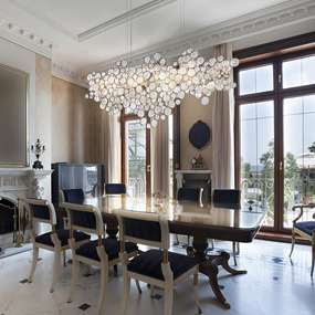 Dining Room Lighting By To Oval Chandelier