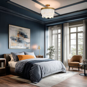 Briscade Semi Flush Ceiling Light by Minka Lavery