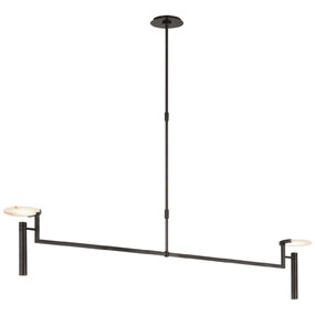 Melange Floating Disc Linear Chandelier