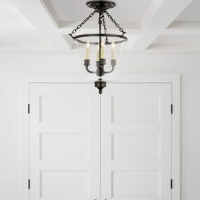 Sussex Bell Jar Semi Flush Ceiling Light