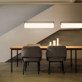 Kontorno Glass Linear Pendant