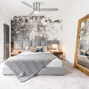 Atlantis Flush Ceiling Fan with Light