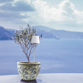 Poldina Outdoor Rechargeable Peg Lamp by Zafferano America