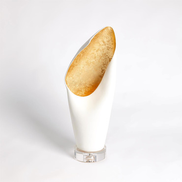 Cowl Table Lamp | Global Views at Lightology Cowl Table Lamp