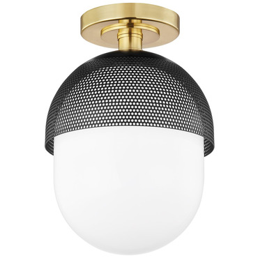 Nyack Semi Flush Ceiling Light | Hudson Valley Lighting at Lightology Nyack Semi Flush Ceiling Light