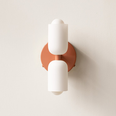 Glass Up Down Wall Sconce