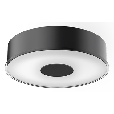 Parker Black Ceiling Flush Light | Kuzco Lighting at Lightology Parker Black Ceiling Flush Light