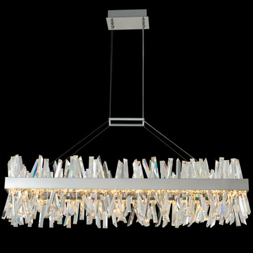 Glacier Linear Chandelier | Allegri at Lightology Glacier Linear Chandelier