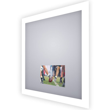 Silhouette Lighted Mirror with TV | Electric Mirror at Lightology Silhouette Lighted Mirror with TV