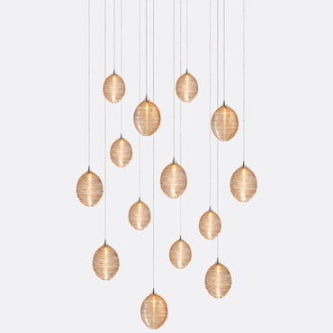 Cocoon Rectangular Multi-Light Chandelier