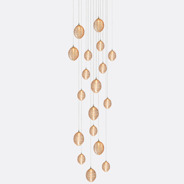 Cocoon Square Multi-Light Chandelier | Shakuff at Lightology Cocoon Square Multi-Light Chandelier