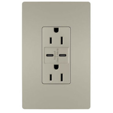 15 Amp Outlet / Ultra Fast Type C/C USB Port