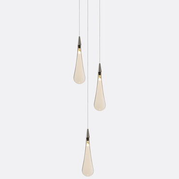 Raindrop Round Chandelier | Shakuff at Lightology Raindrop Round Chandelier