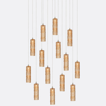 Tamar Rectangular Multi-Light Chandelier | Shakuff at Lightology Tamar Rectangular Multi-Light Chandelier