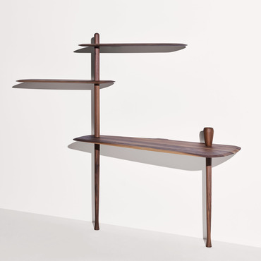 Unica Solid Walnut Escritorio Desk | Nomon at Lightology Unica Solid Walnut Escritorio Desk