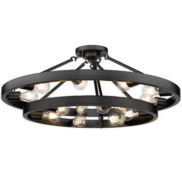 Castile 2-Tier Semi Flush Ceiling Light