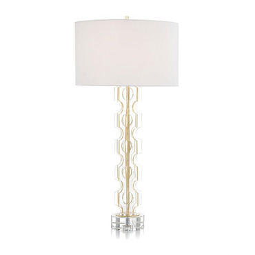 Acrylic Gold Leaf Table Lamp | John-Richard at Lightology Acrylic Gold Leaf Table Lamp