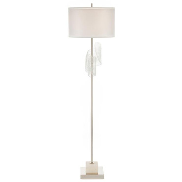 Furls Of White Floor Lamp | John-Richard at Lightology Furls Of White Floor Lamp