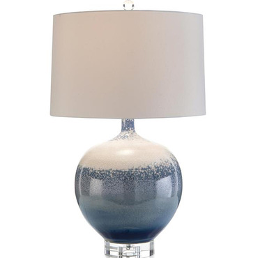 Sea and Surf Porcelain Table Lamp | John-Richard at Lightology Sea and Surf Porcelain Table Lamp