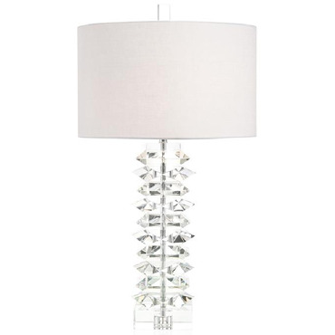 Stacked Crystal Table Lamp | John-Richard at Lightology Stacked Crystal Table Lamp