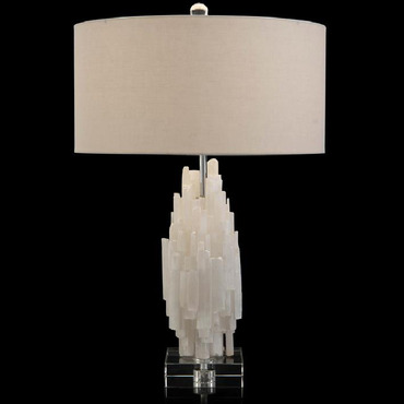 Tiered Selenite Table Lamp | John-Richard at Lightology Tiered Selenite Table Lamp