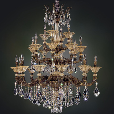 Mendelssohn 24 Light Chandelier | Allegri at Lightology Mendelssohn 24 Light Chandelier