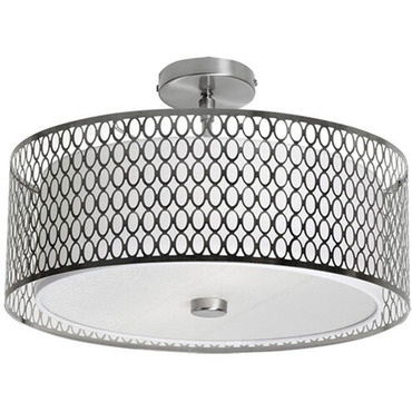 Kordan Semi Flush Ceiling Light | Dainolite at Lightology Kordan Semi Flush Ceiling Light