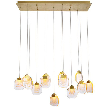 Palazzo Linear Multi Light Chandelier | Kanova at Lightology Palazzo Linear Multi Light Chandelier