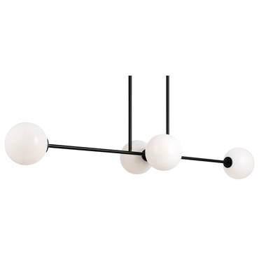 Novo Linear Chandelier | Matteo Lighting at Lightology Novo Linear Chandelier