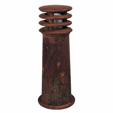 Rusty Outdoor Bollard | Royal Botania at Lightology Rusty Outdoor Bollard