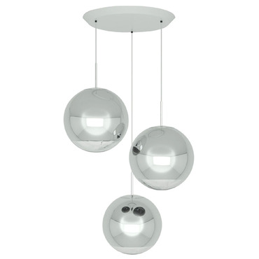 Mirror Ball Round LED Multi Light Pendant