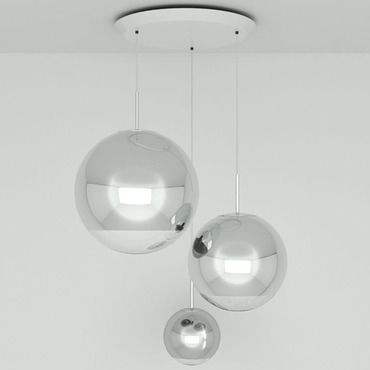 Mirror Ball Range LED Multi Light Pendant