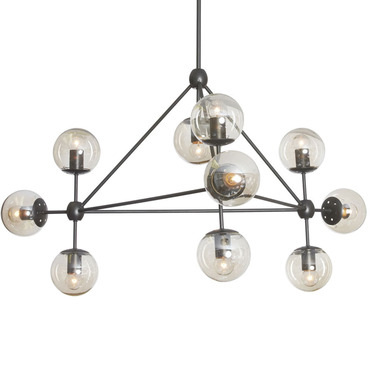 Domi Triangular Chandelier | Dainolite at Lightology Domi Triangular Chandelier