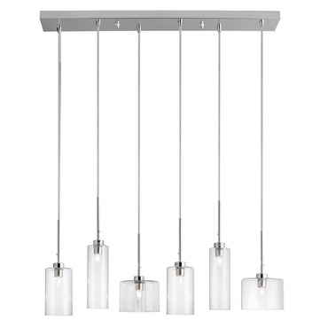 Industrial Linear Multi-Light Pendant | Dainolite at Lightology Industrial Linear Multi-Light Pendant